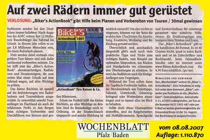 Wochenblatt: Auf zwei Rädern immer gut gerüstet